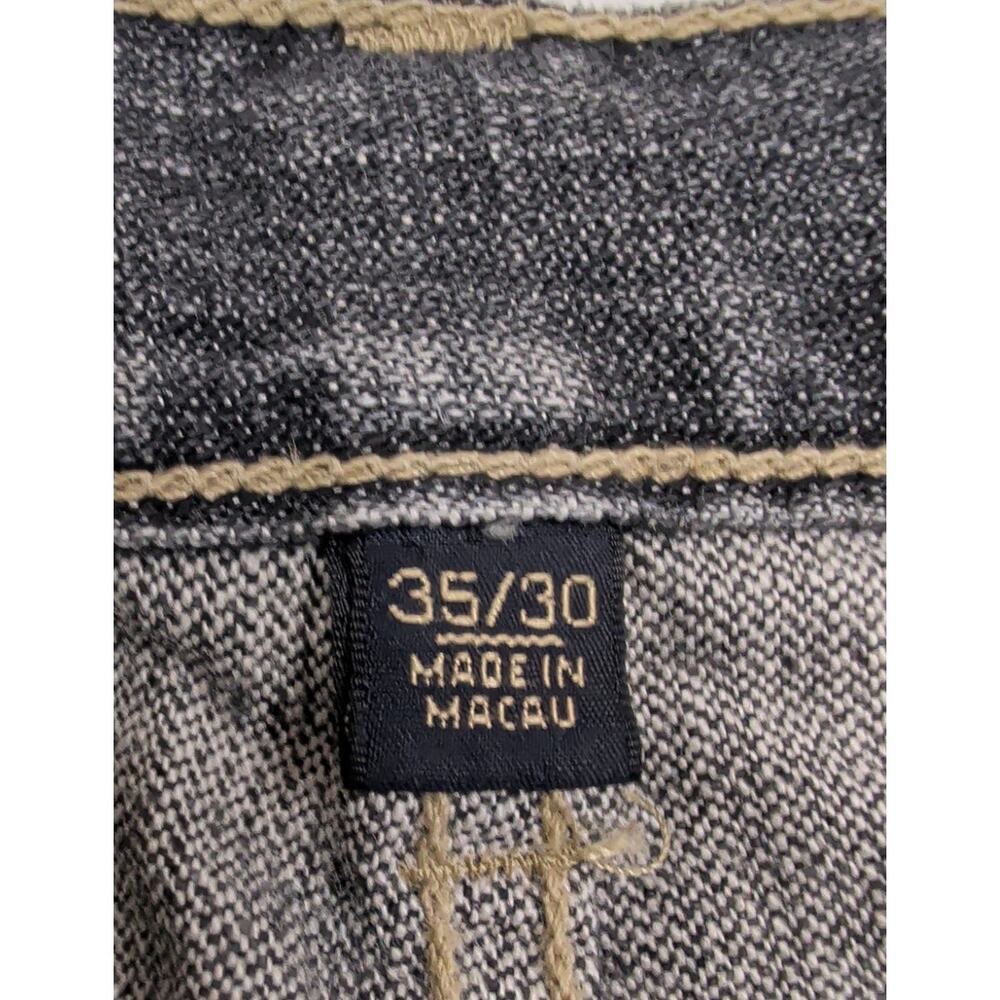 Banana Republic Straight Leg 35 x 30 Men's Denim Jeans Faded Black Wash - Picture 5 of 11